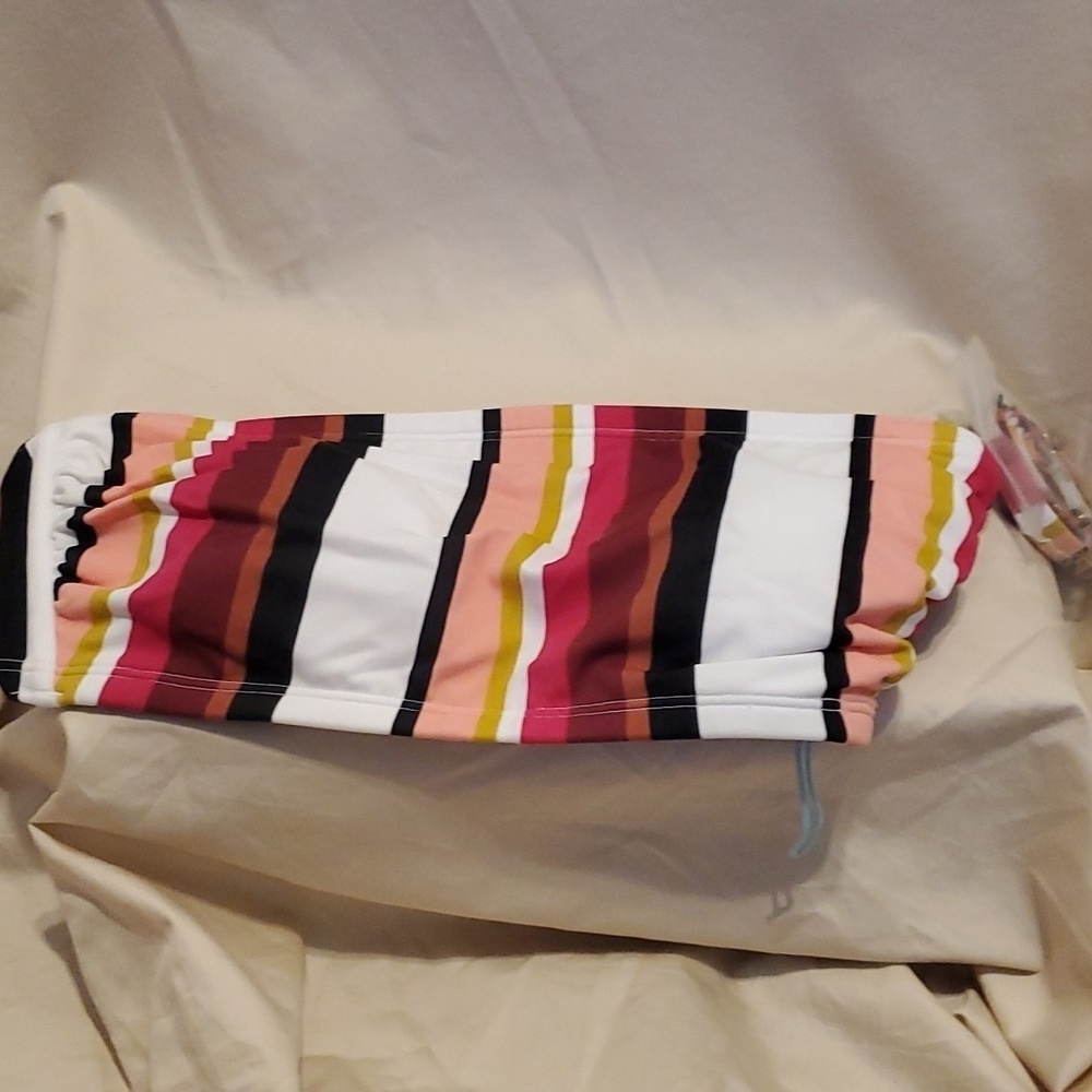 Konami Sol Bikini Stripe Top SZ D/DD NWT